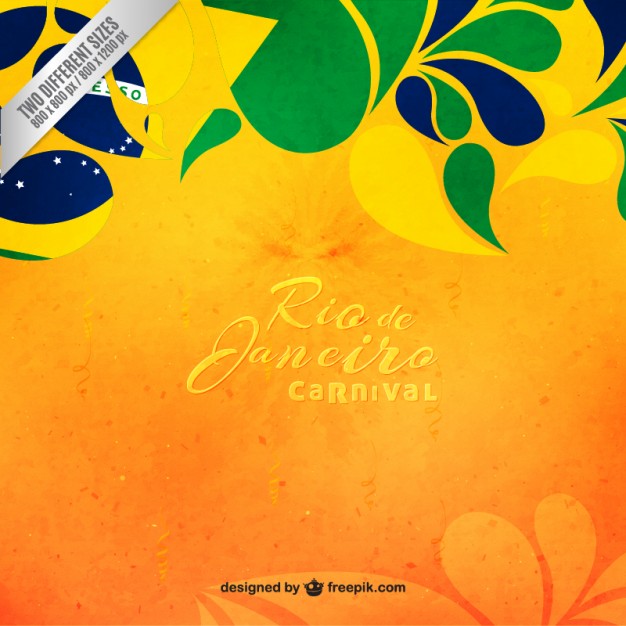 Floral Brazil Carnival Vector | Free Graphic